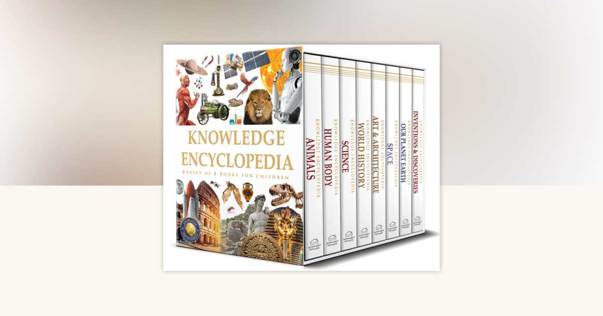Knowledge Encyclopedia - Boxset of 8 Books for Children by Wonder