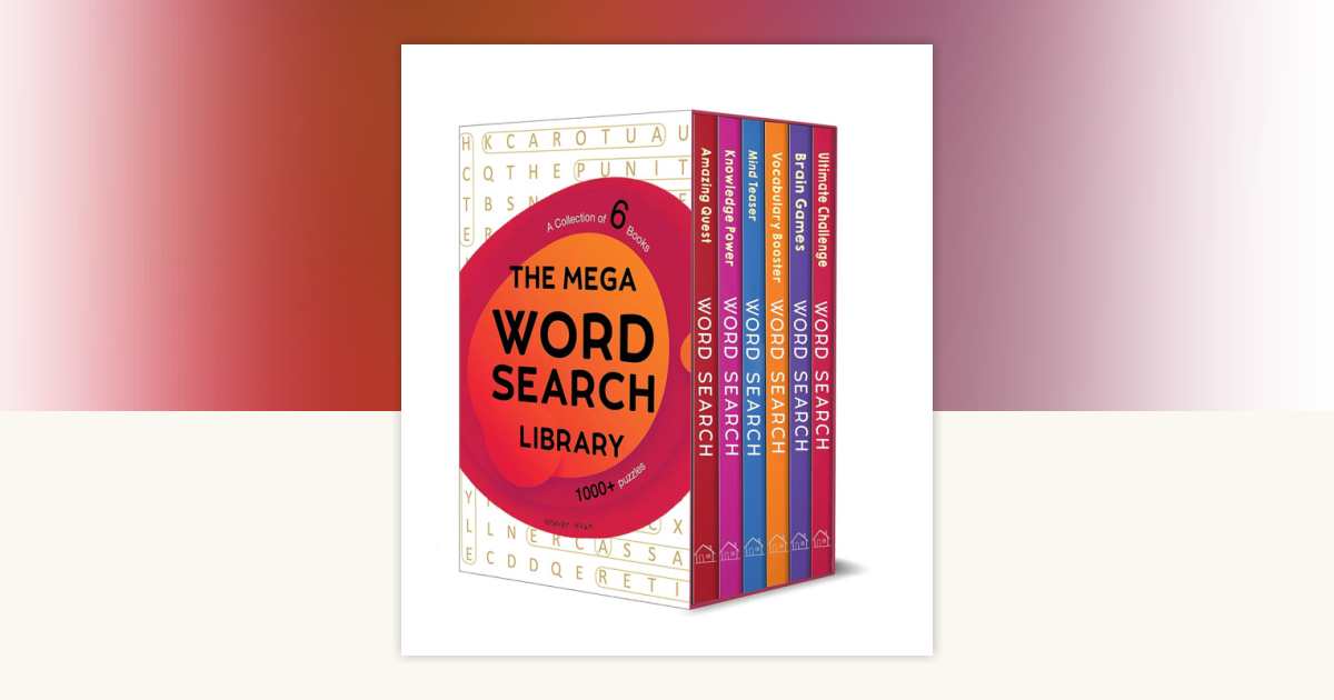 Mega Word Search Library: Gift Boxset For Kids (A Collection of 6 Books ...