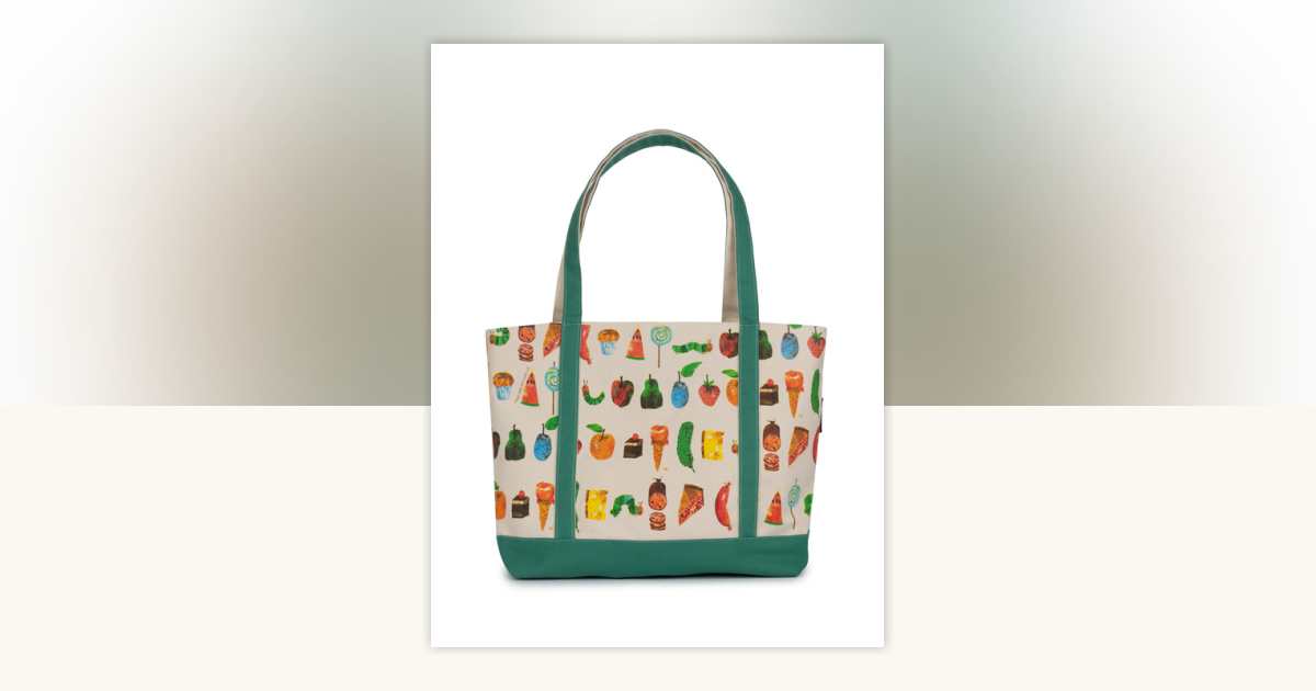 The Very Hungry Caterpillar Large Zippered Market Tote Bag by Out of ...
